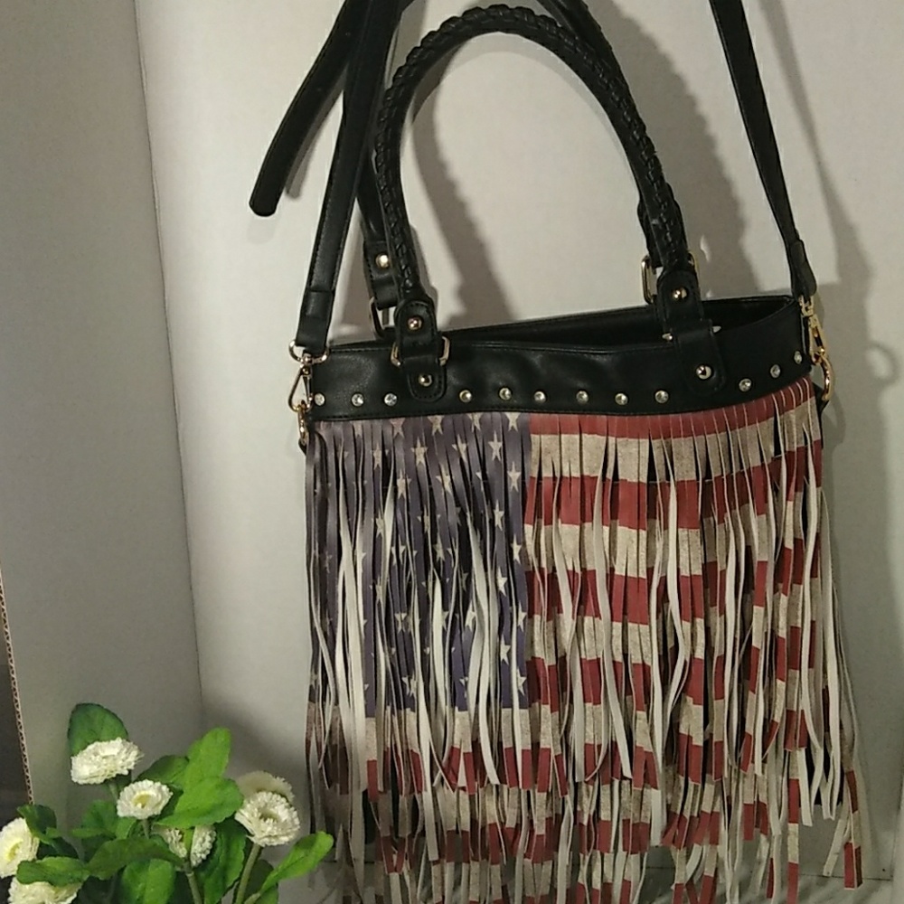 American flag purse crossbody